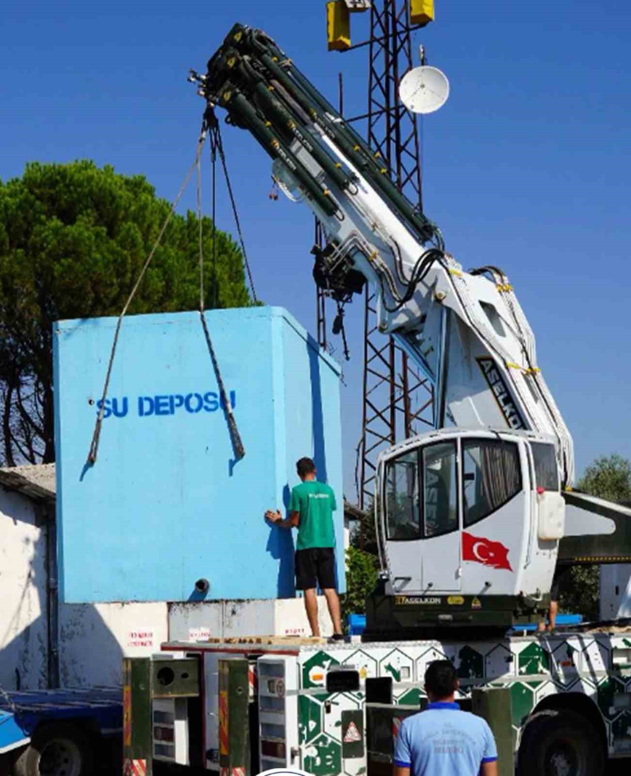 Menteşe’nin Akyer ve Göktepe Mahallelerine kesintisiz su için yeni depolar