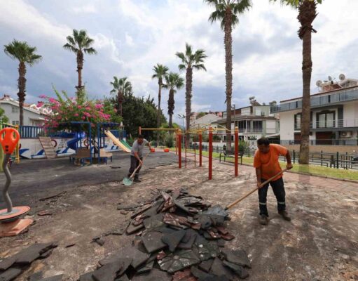 Marmaris’te parklar yenileniyor