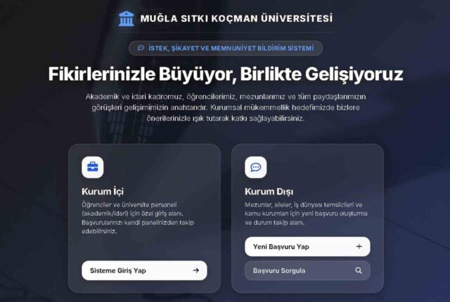 MSKÜ istek, şikayet ve memnuniyet bildirim sistemi kurum dışı paydaşların da hizmetinde