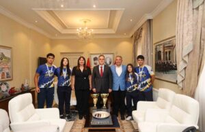 Vali Akbıyık Türkiye şampiyonu olan Yıldız rafting sporcularını ağırladı