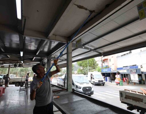 Marmaris Kapalı Pazaryerinde yenileme çalışması tamamlandı