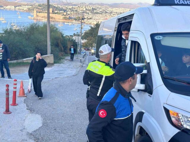 Bodrum’da okul servislerinde sıkı denetim