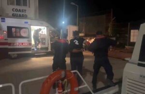 Yolcu gemisinde yaralanan vatandaş denizden tahliye edildi