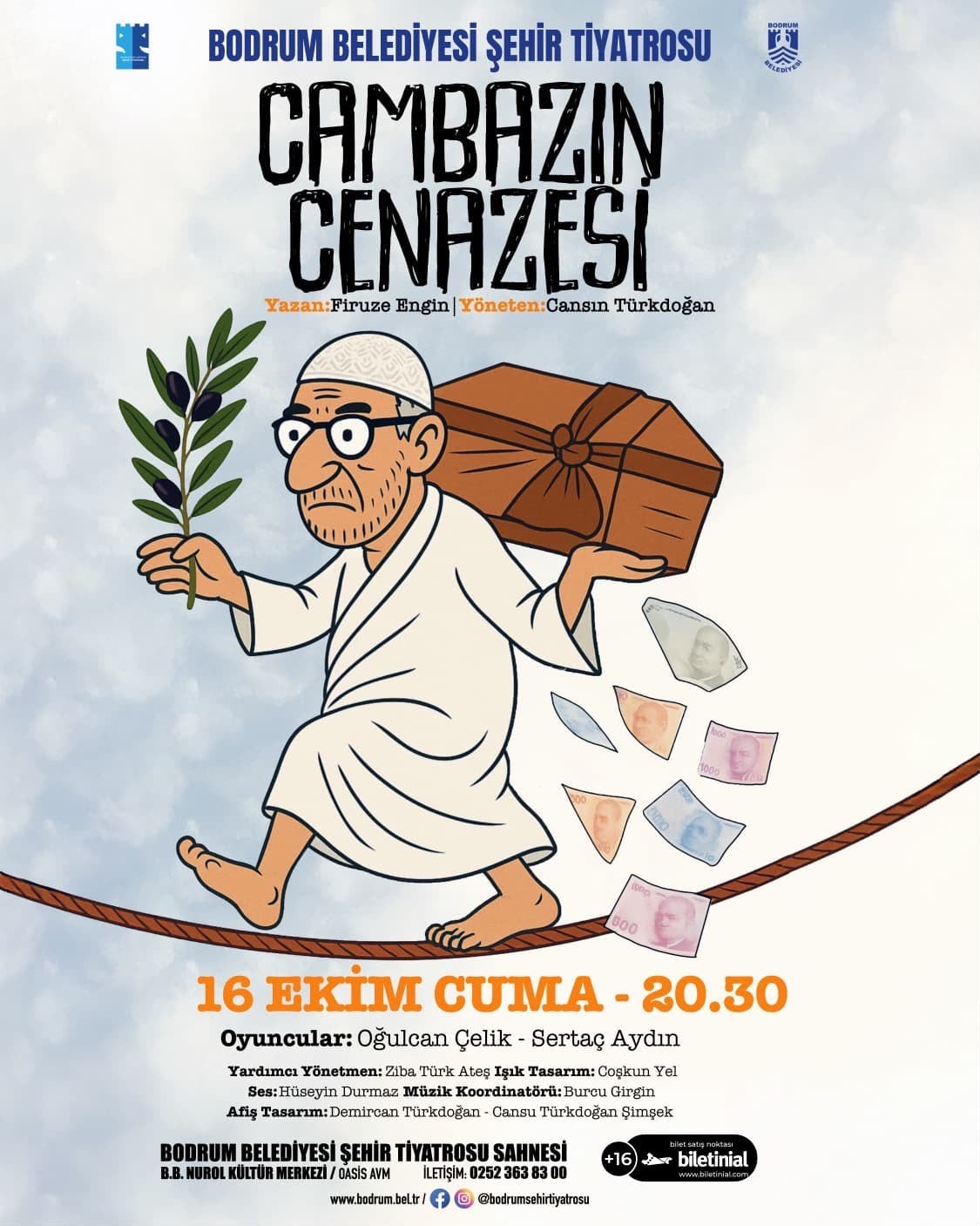 Bodrum Şehir Tiyatrosu yeni sezonu “Cambazın Cenazesi” ile açıyor