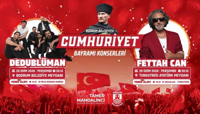 Bodrum’da Cumhuriyet Bayramı hazırlıkları tamamlandı