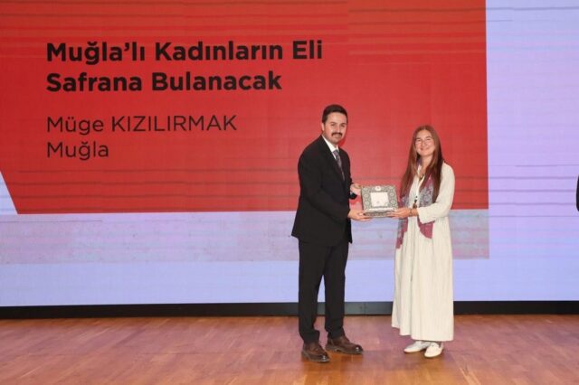 Muğlalı kadınların safran projesine anlamlı ödül